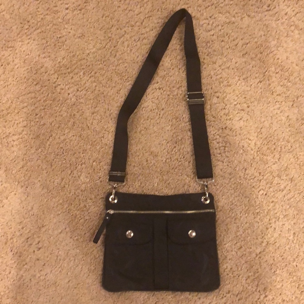 Black crossbody concert bag